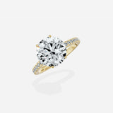 Rose Hidden Halo Engagement Ring