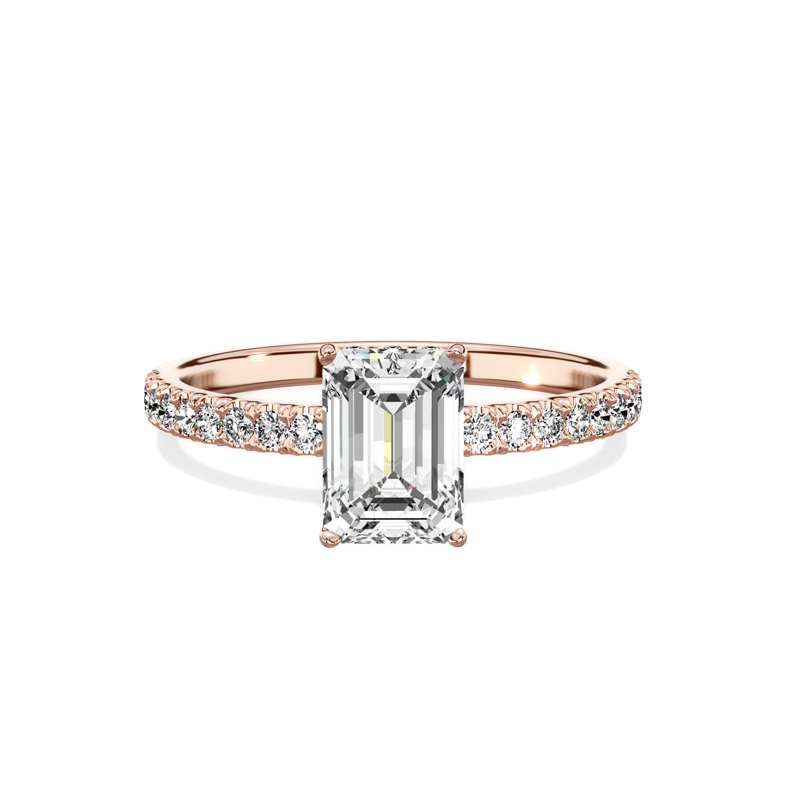 Alluring Hidden Halo Engagement Ring