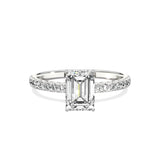 Alluring Hidden Halo Engagement Ring