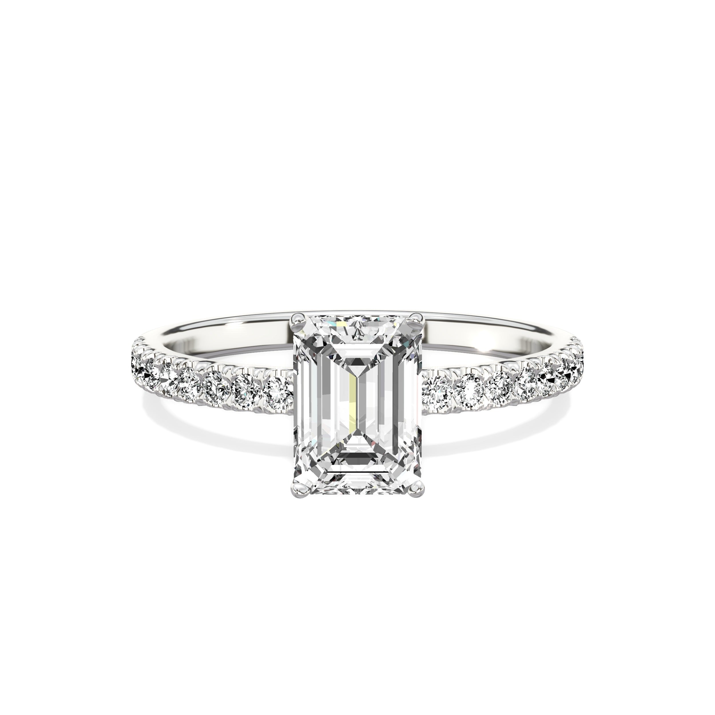Alluring Hidden Halo Engagement Ring
