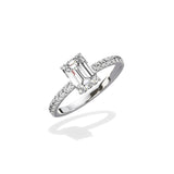 Alluring Hidden Halo Engagement Ring