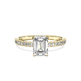 Alluring Hidden Halo Engagement Ring