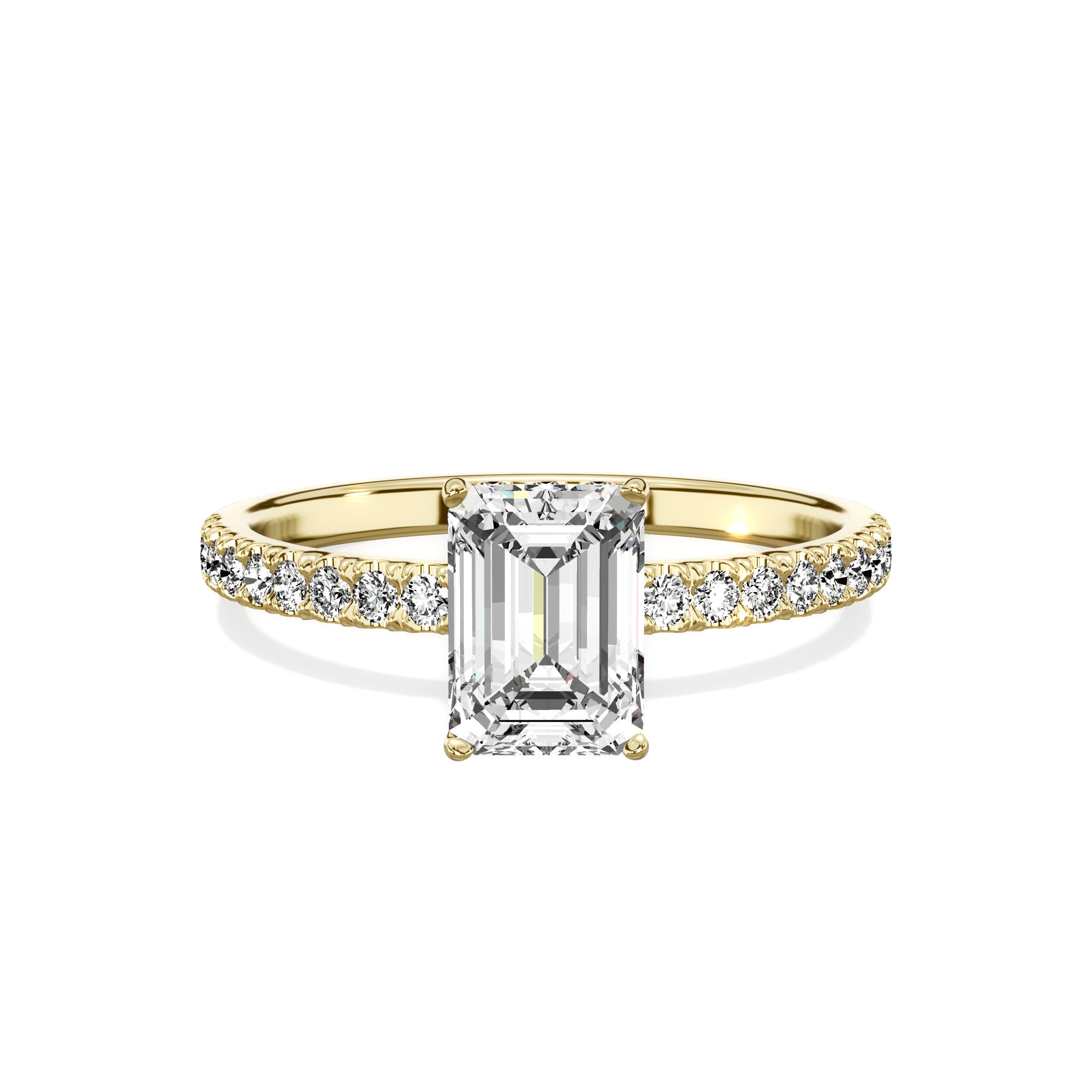 Alluring Hidden Halo Engagement Ring