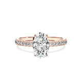 Alluring Hidden Halo Engagement Ring