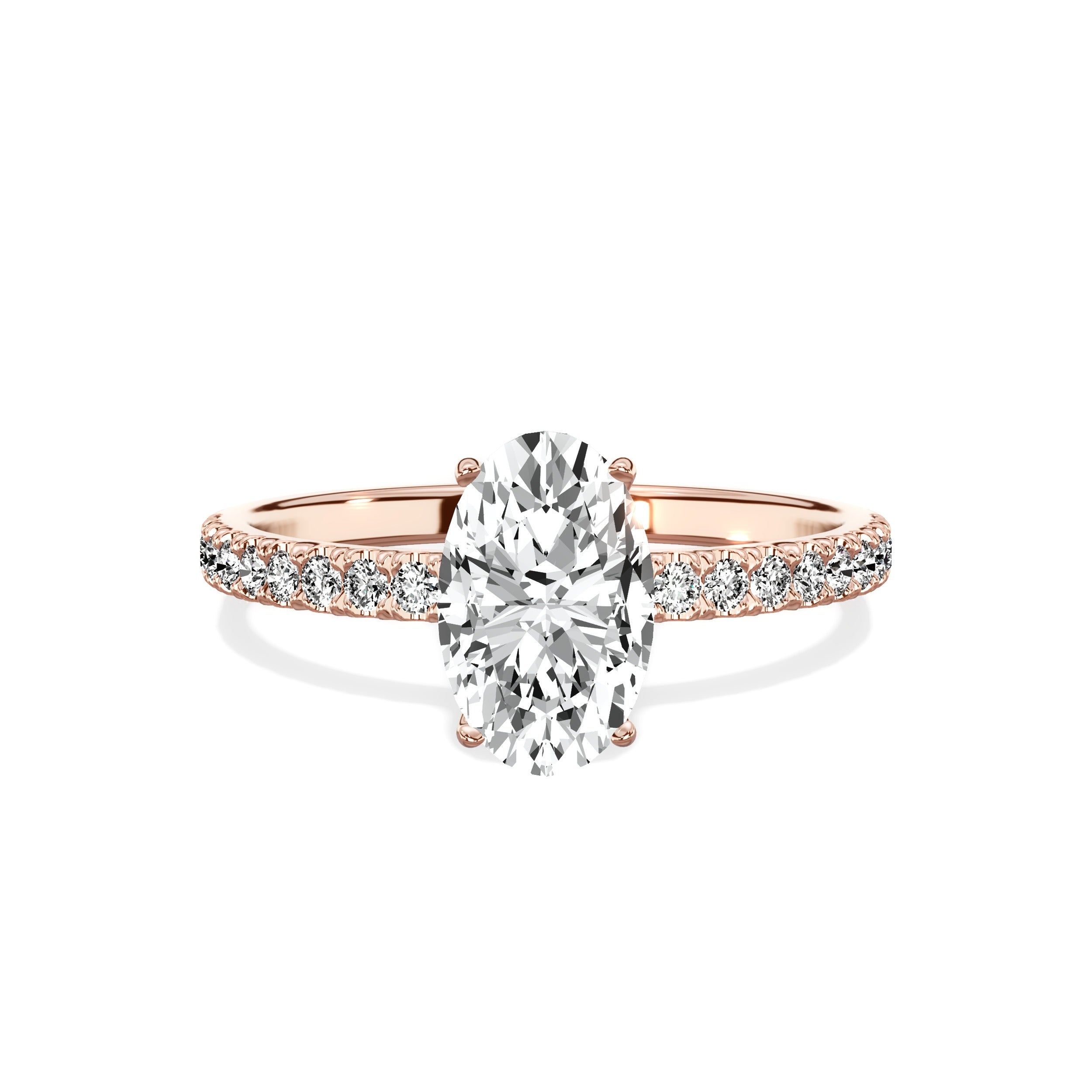 Alluring Hidden Halo Engagement Ring