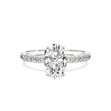 Alluring Hidden Halo Engagement Ring