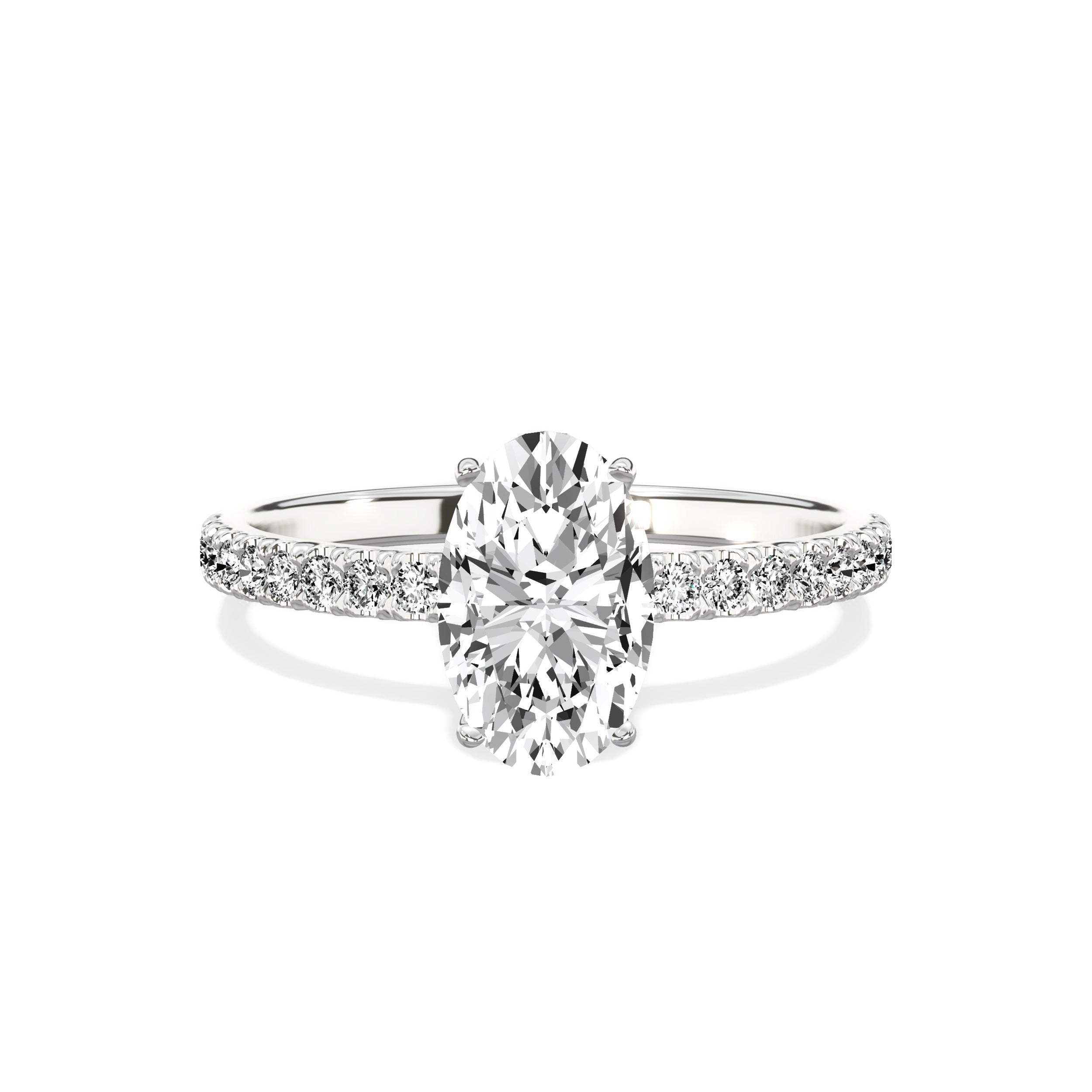 Alluring Hidden Halo Engagement Ring
