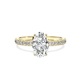 Alluring Hidden Halo Engagement Ring