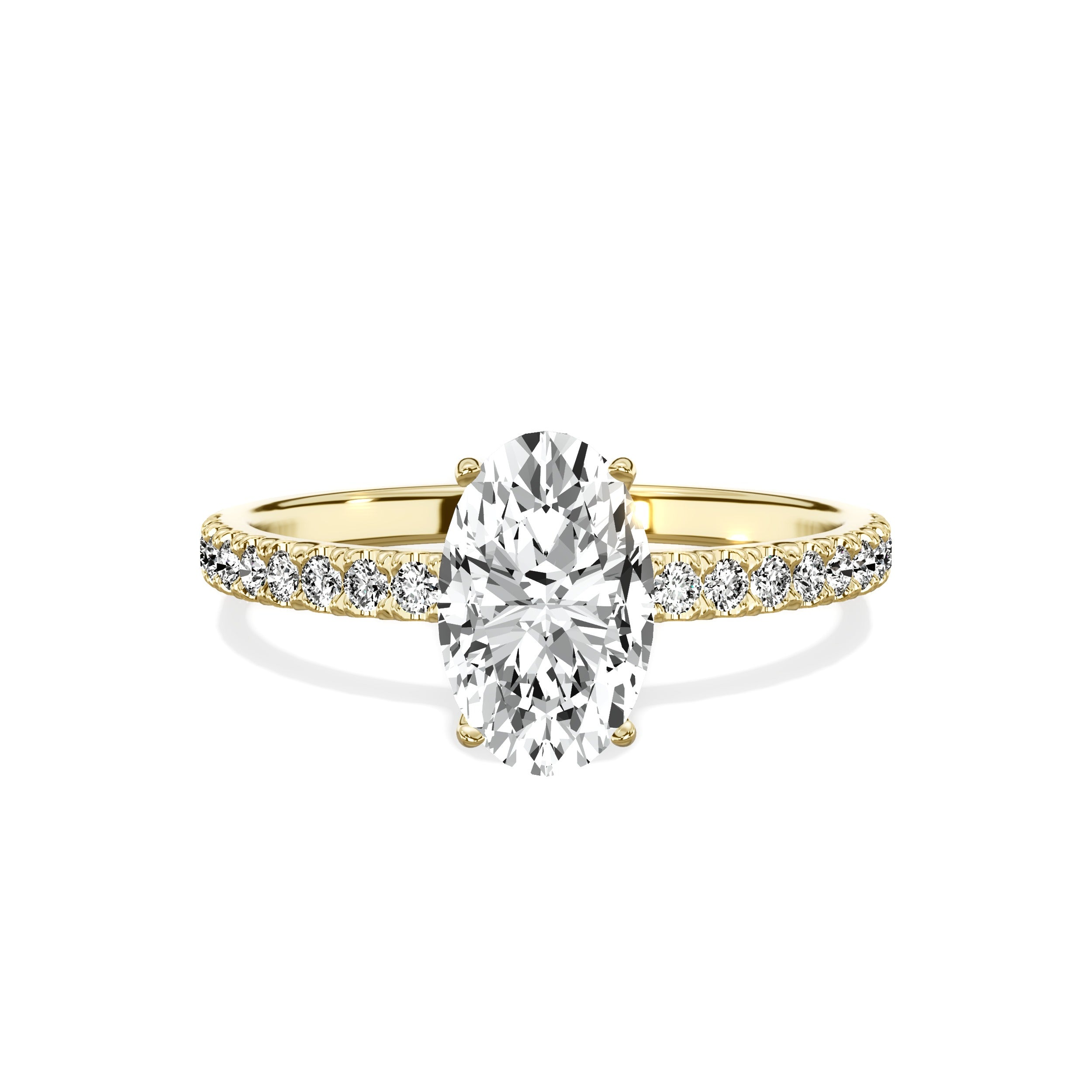 Alluring Hidden Halo Engagement Ring