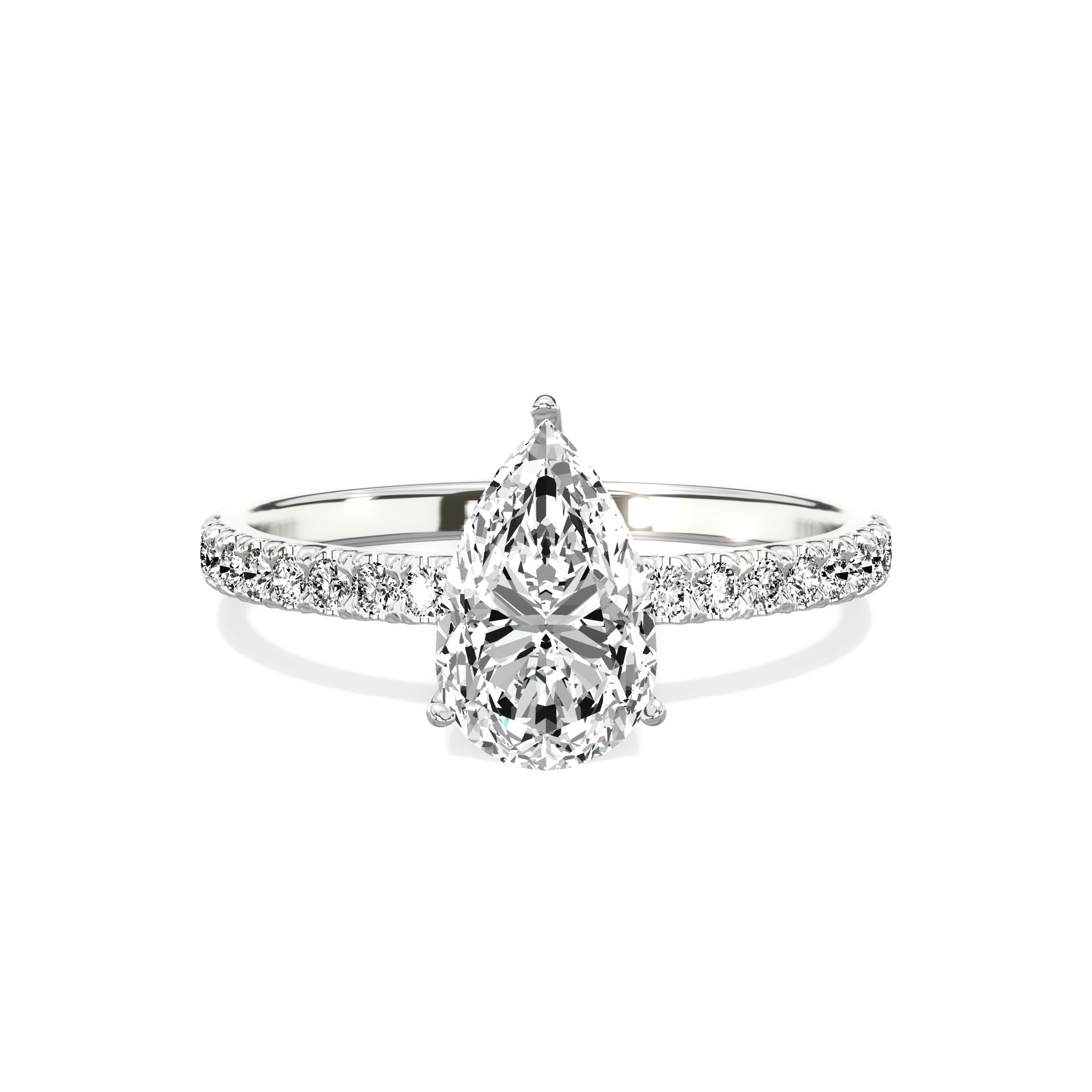 Alluring Hidden Halo Engagement Ring