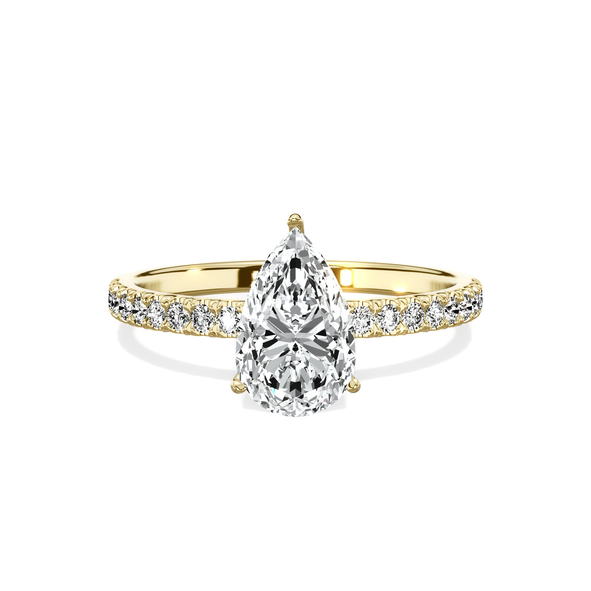 Alluring Hidden Halo Engagement Ring