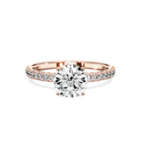 Alluring Hidden Halo Engagement Ring