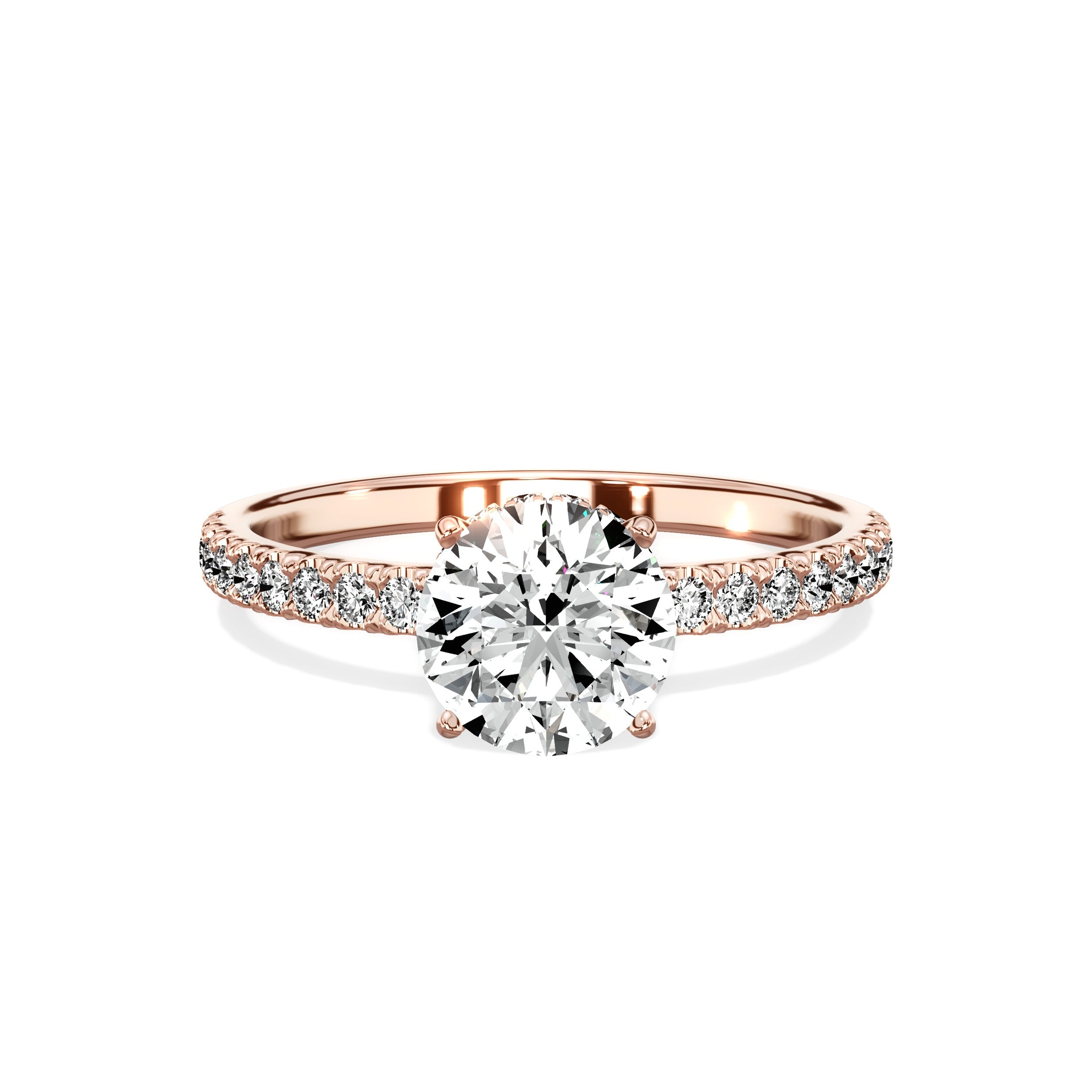 Alluring Hidden Halo Engagement Ring