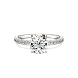 Alluring Hidden Halo Engagement Ring