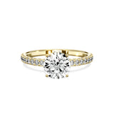 Alluring Hidden Halo Engagement Ring