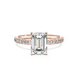 Alluring Hidden Halo Engagement Ring