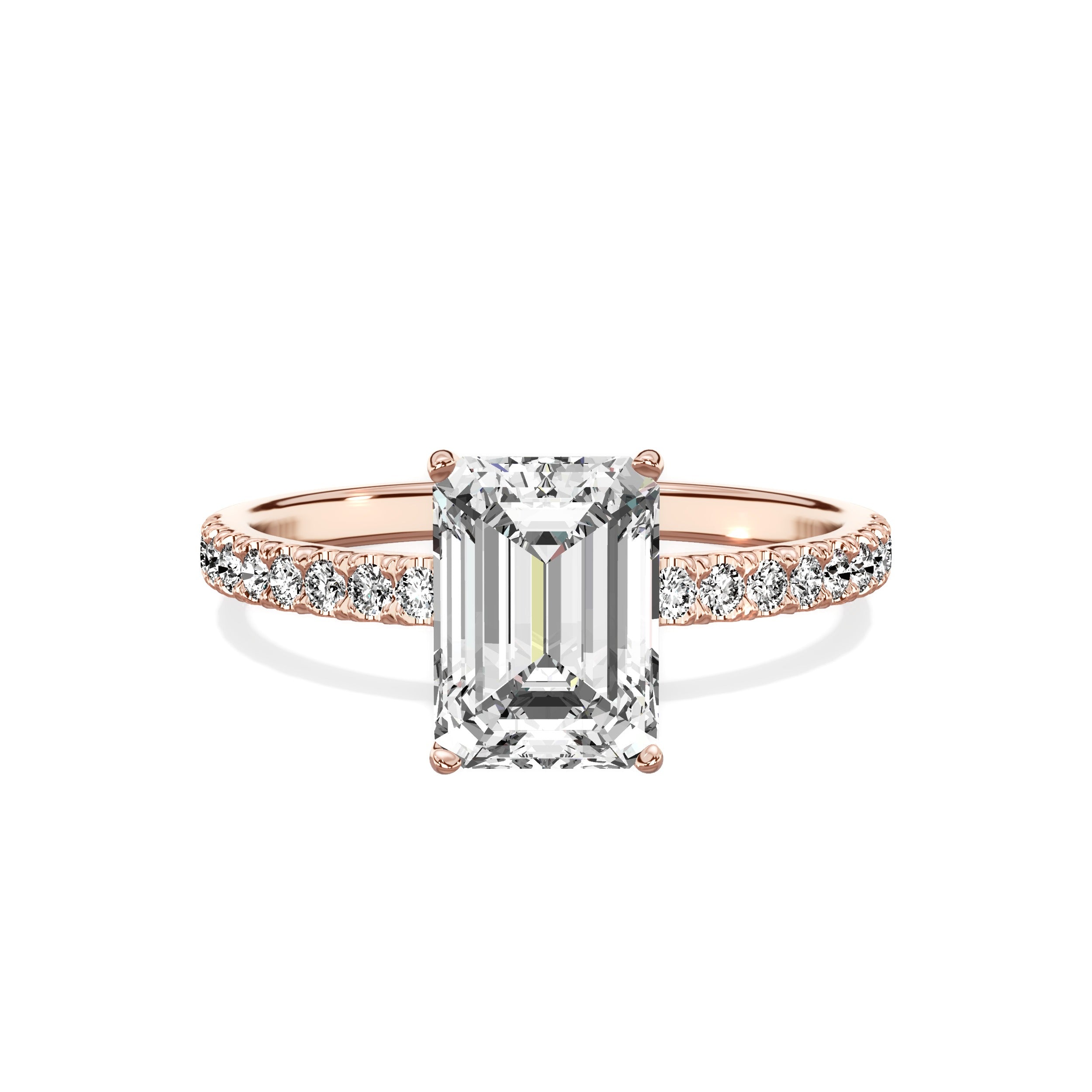 Alluring Hidden Halo Engagement Ring