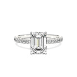 Alluring Hidden Halo Engagement Ring