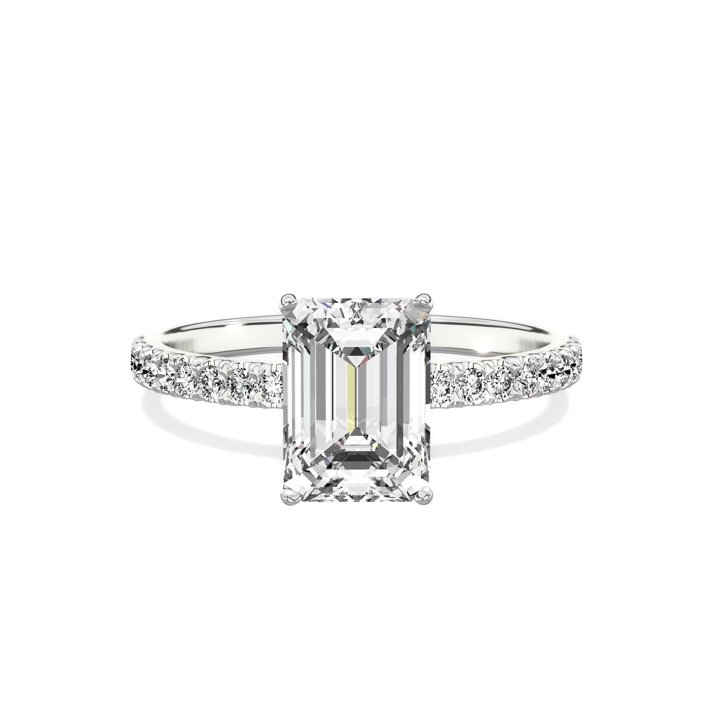 Alluring Hidden Halo Engagement Ring