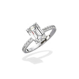 Alluring Hidden Halo Engagement Ring