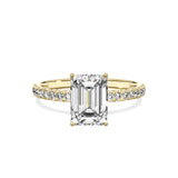 Alluring Hidden Halo Engagement Ring