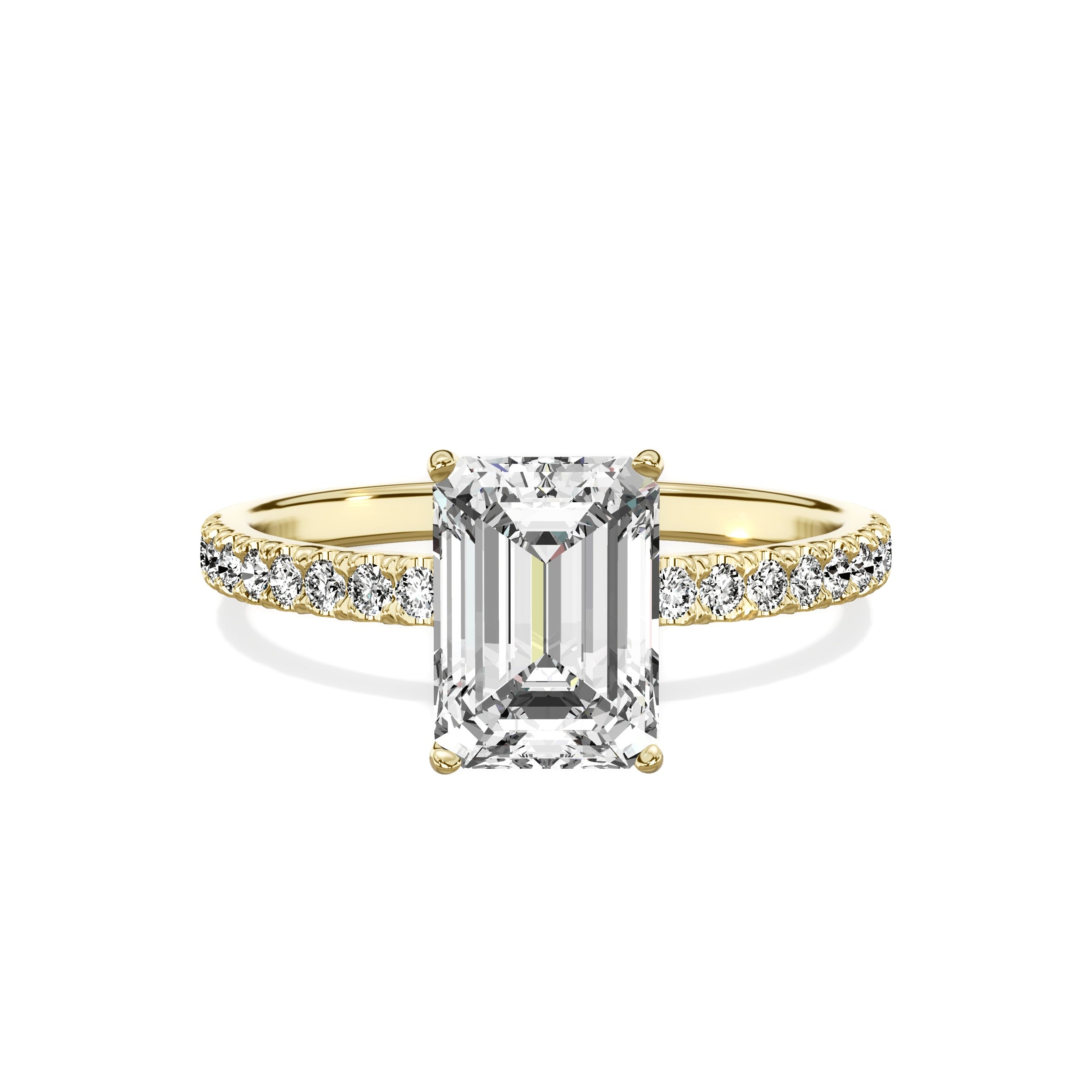 Alluring Hidden Halo Engagement Ring