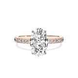 Alluring Hidden Halo Engagement Ring