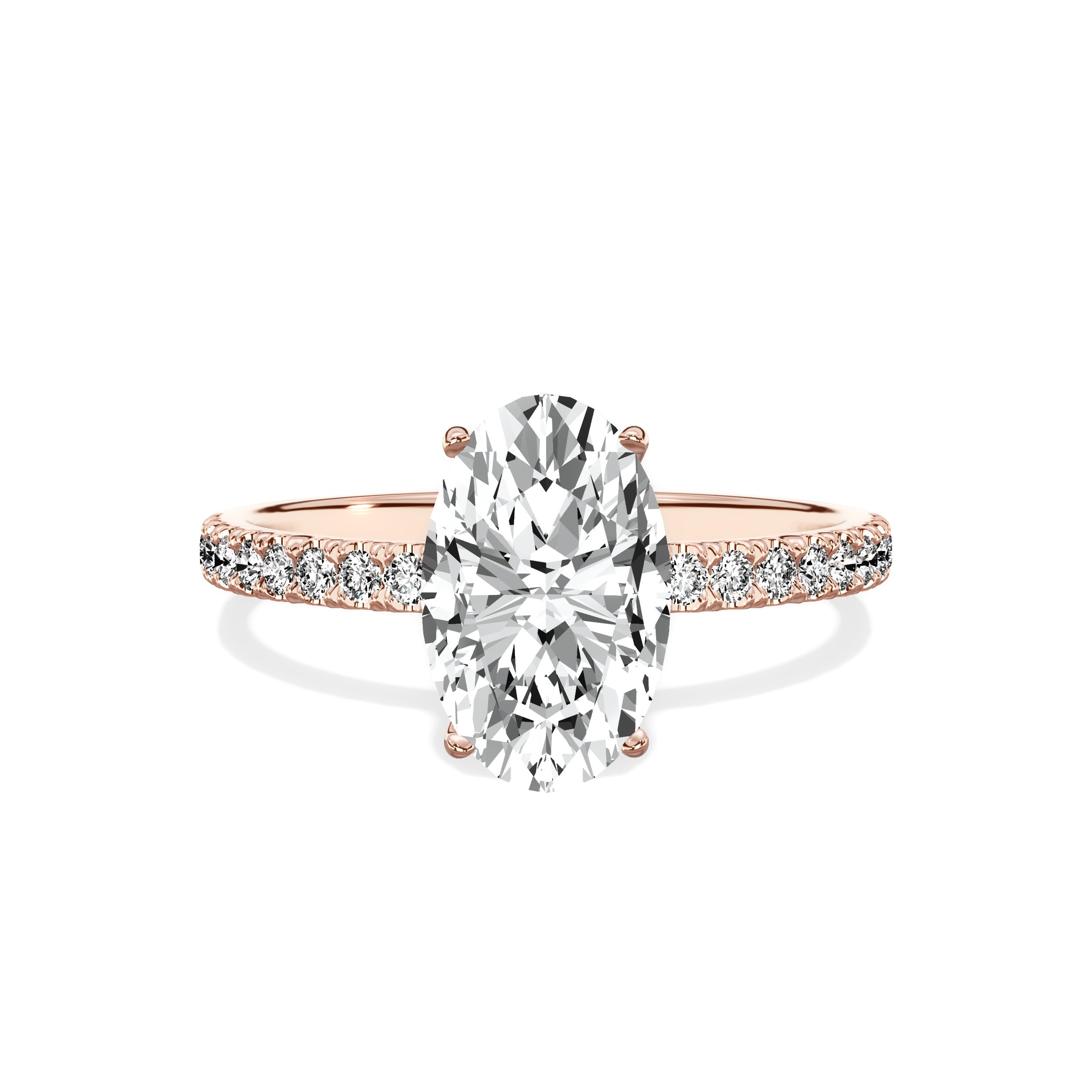 Alluring Hidden Halo Engagement Ring