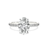 Alluring Hidden Halo Engagement Ring