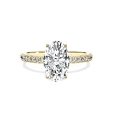 Alluring Hidden Halo Engagement Ring