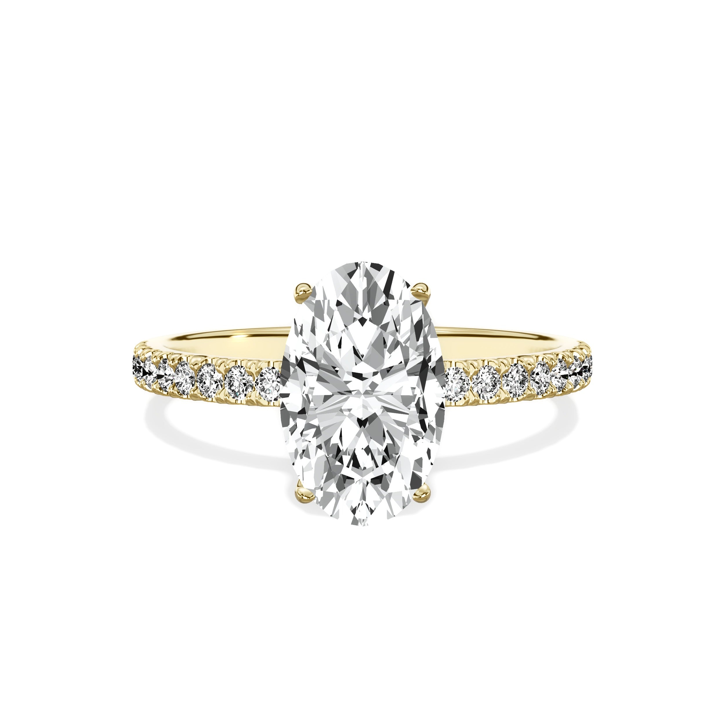 Alluring Hidden Halo Engagement Ring