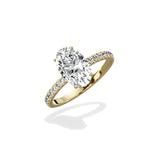 Alluring Hidden Halo Engagement Ring