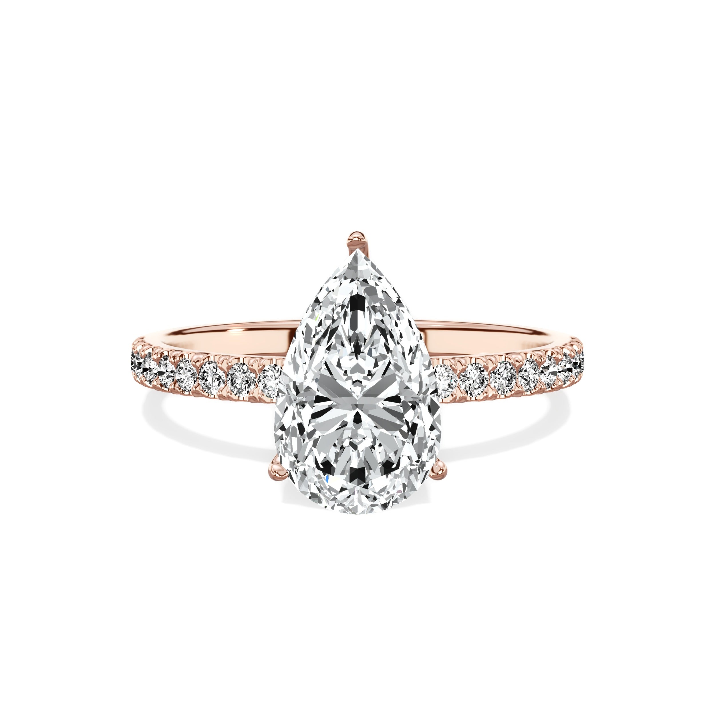 Alluring Hidden Halo Engagement Ring