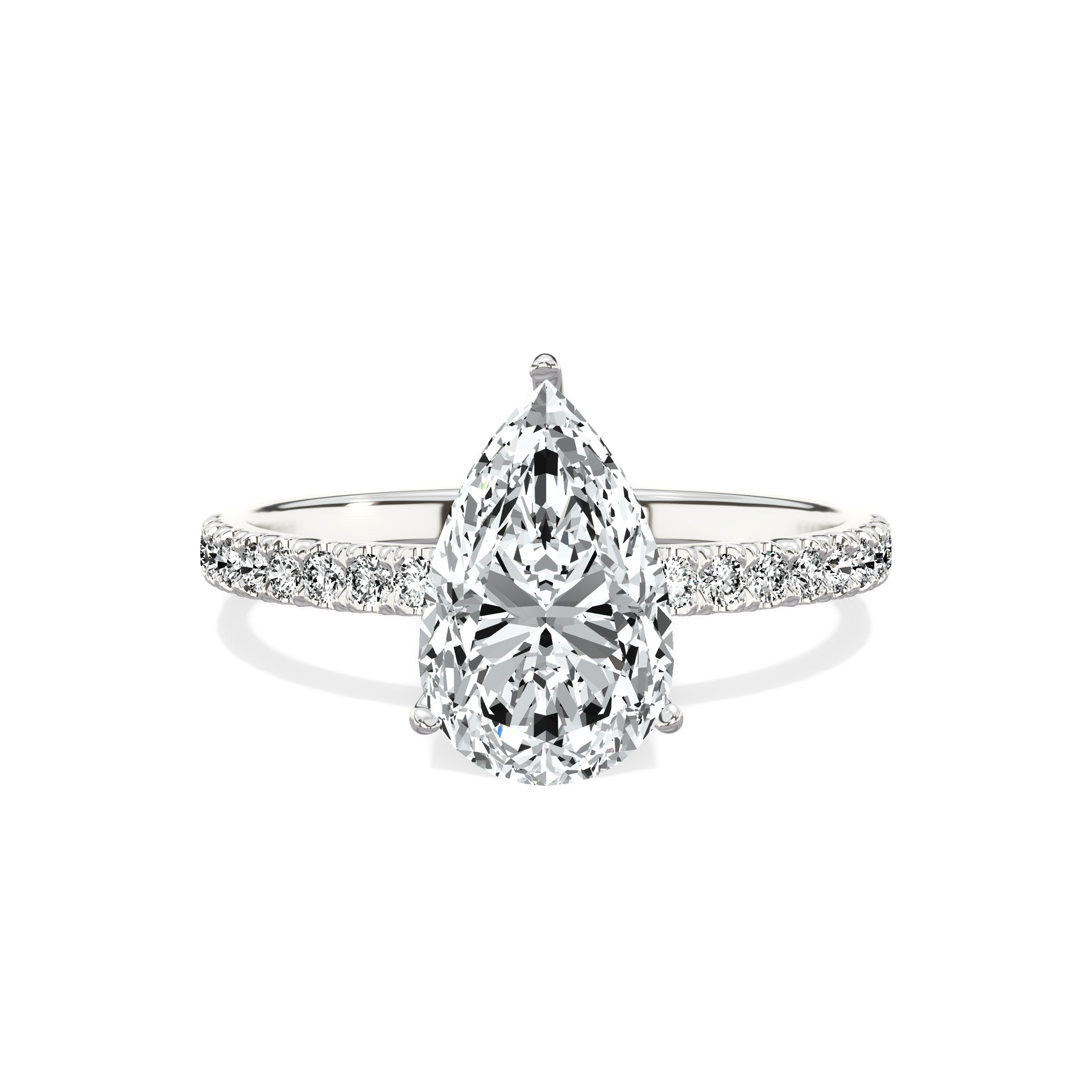 Alluring Hidden Halo Engagement Ring