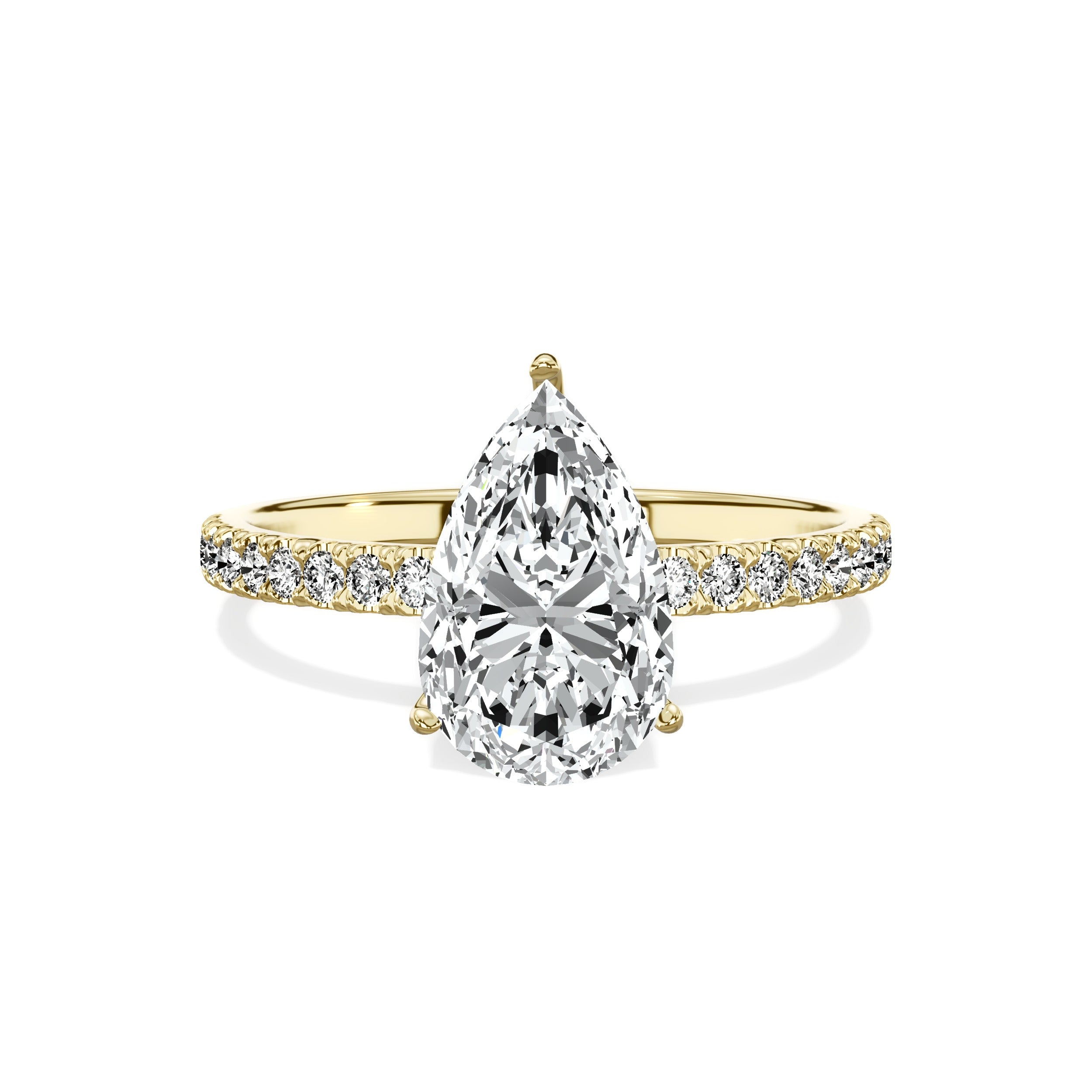 Alluring Hidden Halo Engagement Ring