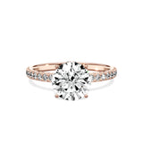 Alluring Hidden Halo Engagement Ring