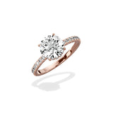 Alluring Hidden Halo Engagement Ring