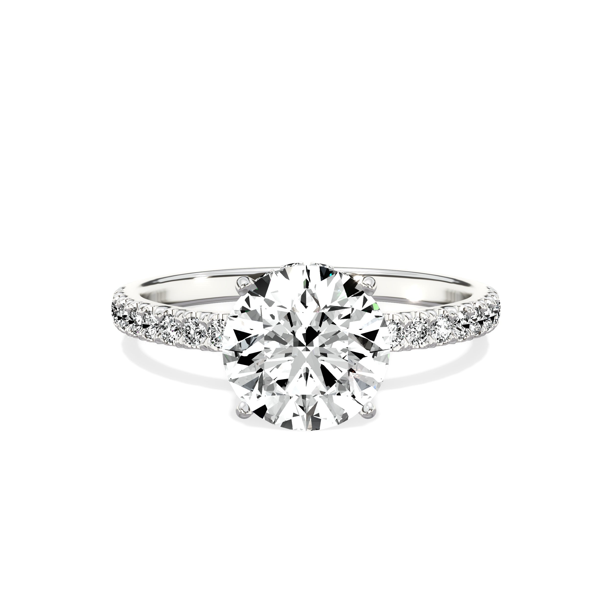 Alluring Hidden Halo Engagement Ring
