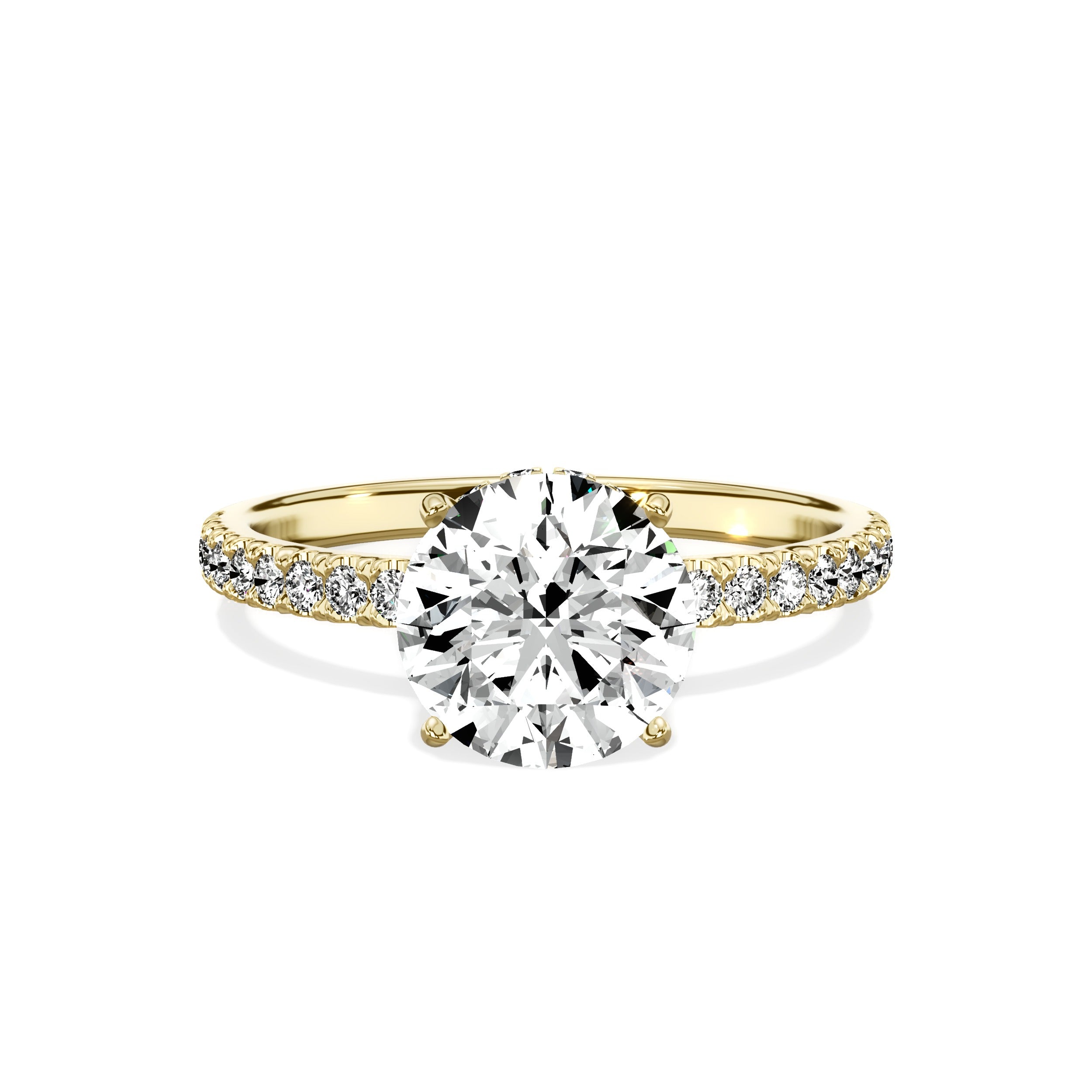 Alluring Hidden Halo Engagement Ring