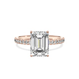 Alluring Hidden Halo Engagement Ring