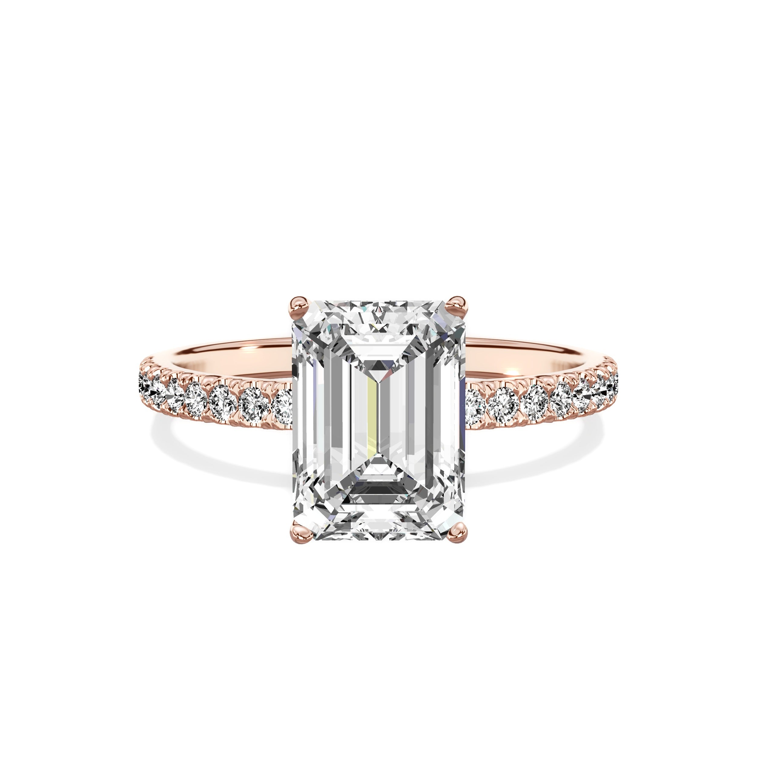 Alluring Hidden Halo Engagement Ring