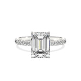Alluring Hidden Halo Engagement Ring