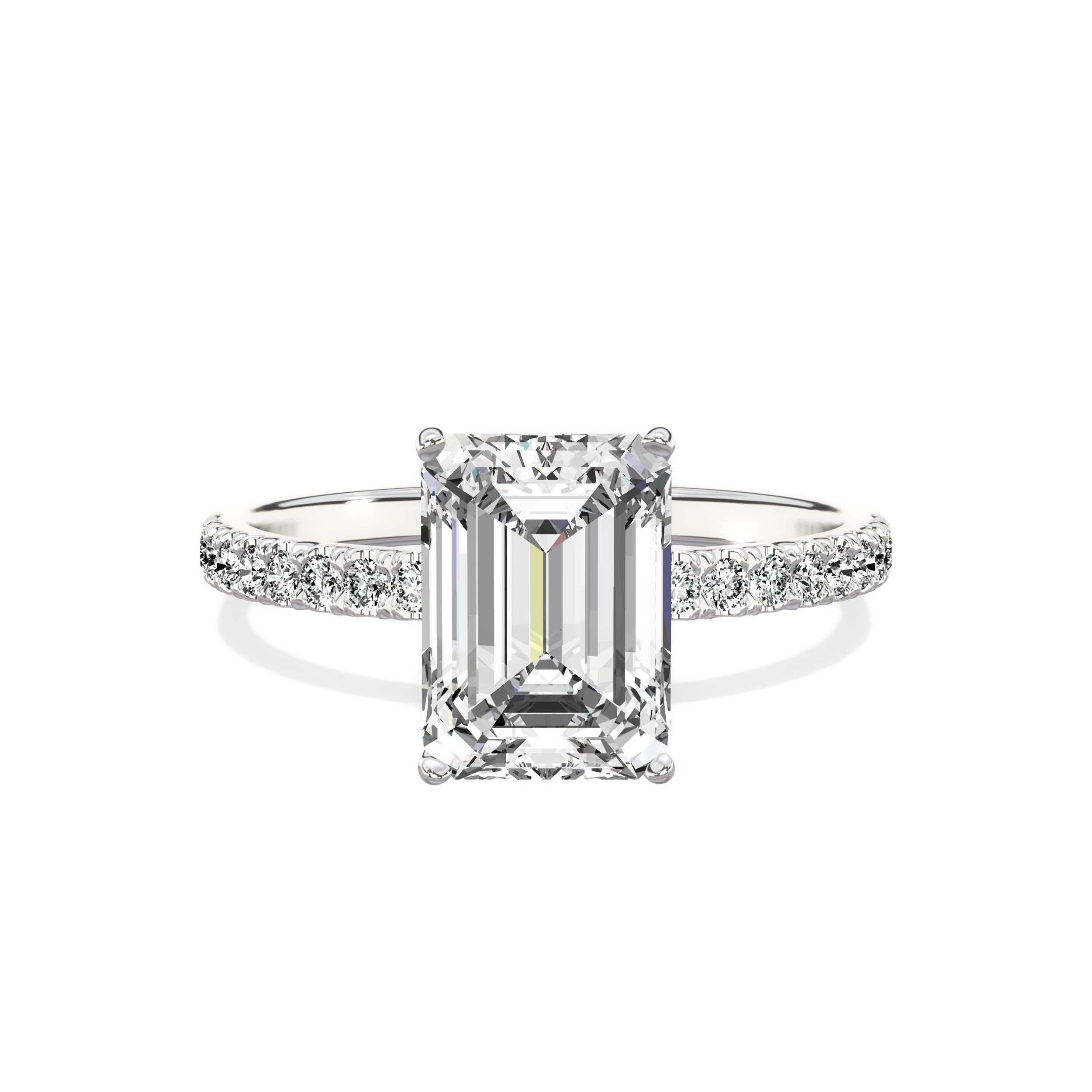 Alluring Hidden Halo Engagement Ring