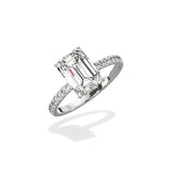 Alluring Hidden Halo Engagement Ring