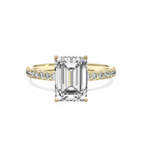 Alluring Hidden Halo Engagement Ring