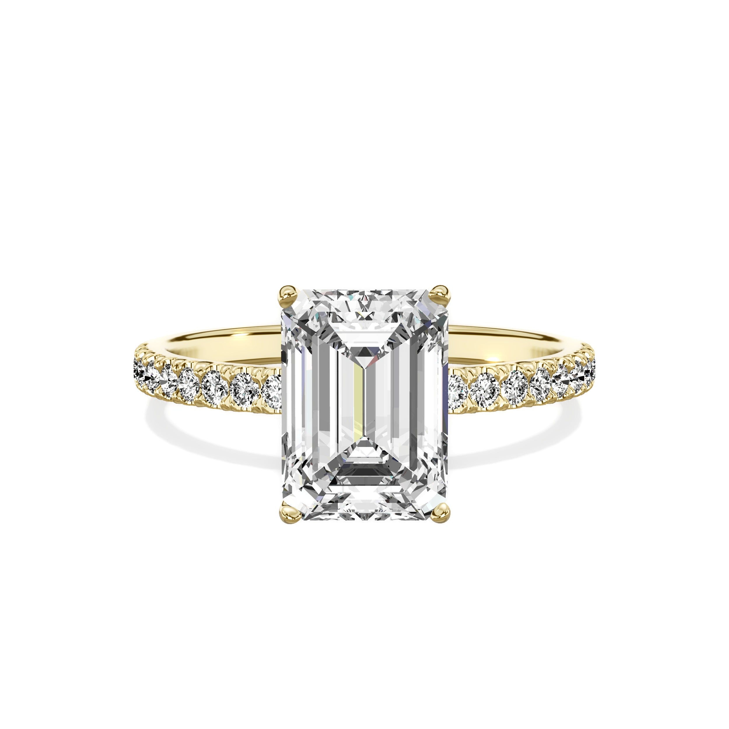 Alluring Hidden Halo Engagement Ring