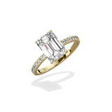 Alluring Hidden Halo Engagement Ring