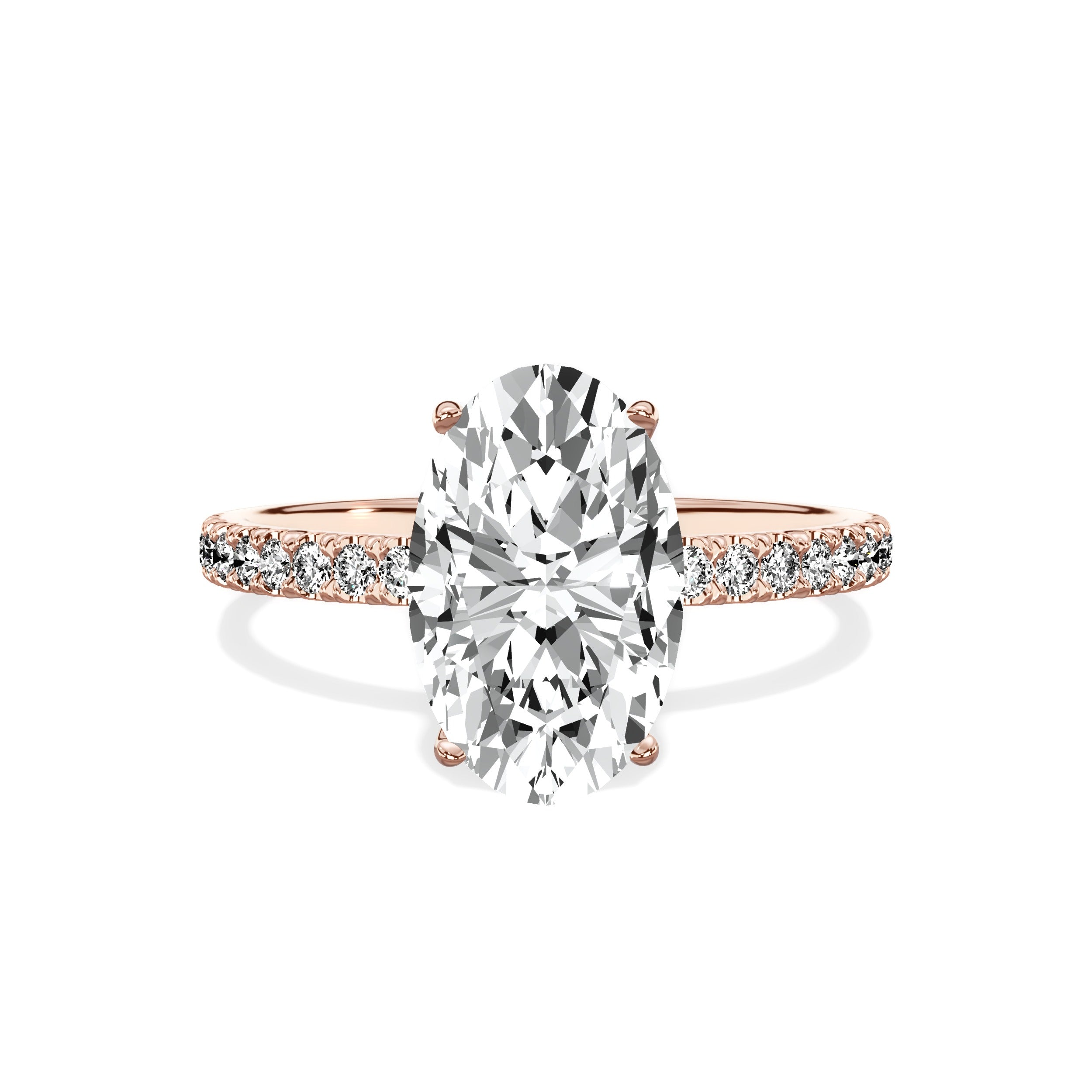 Alluring Hidden Halo Engagement Ring