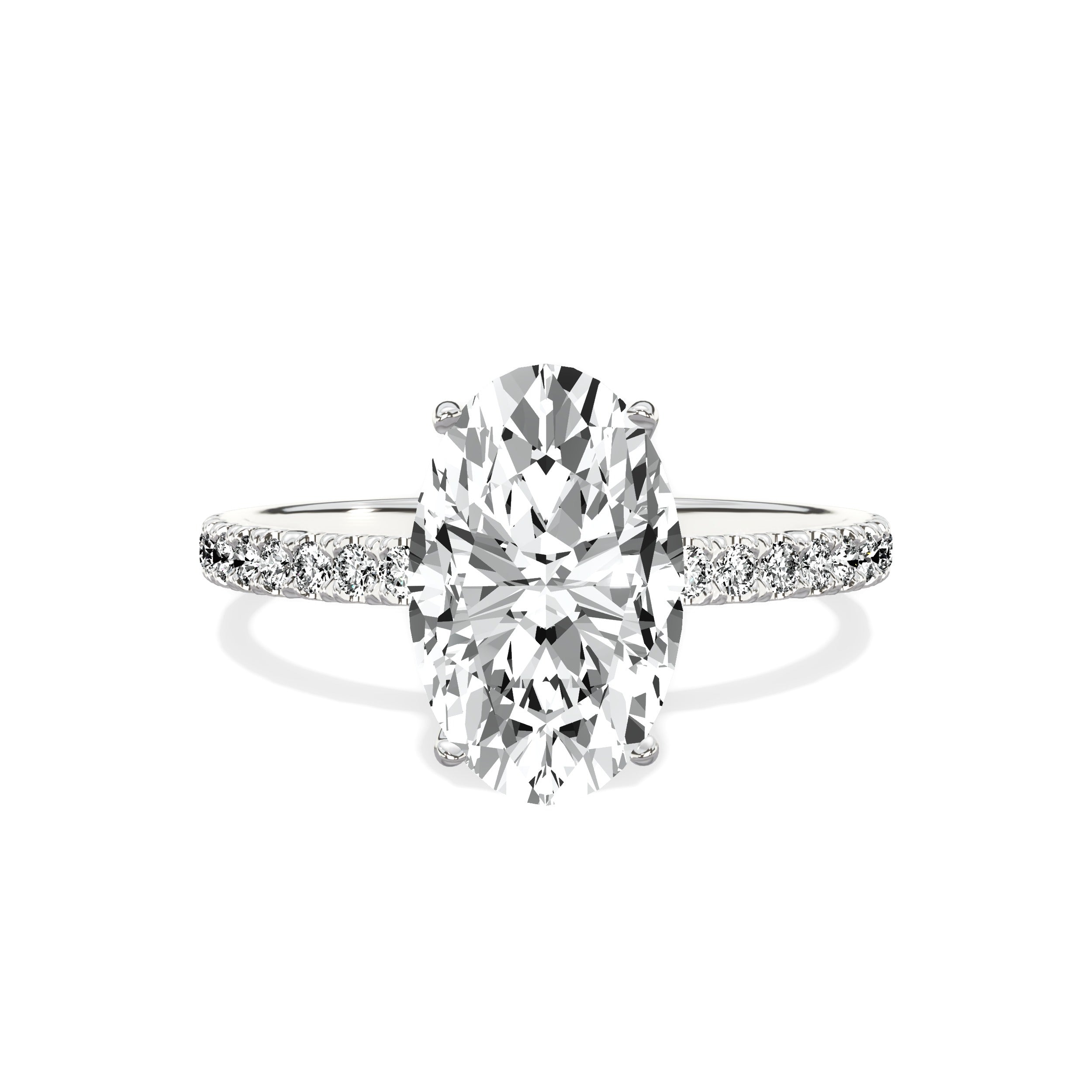 Alluring Hidden Halo Engagement Ring