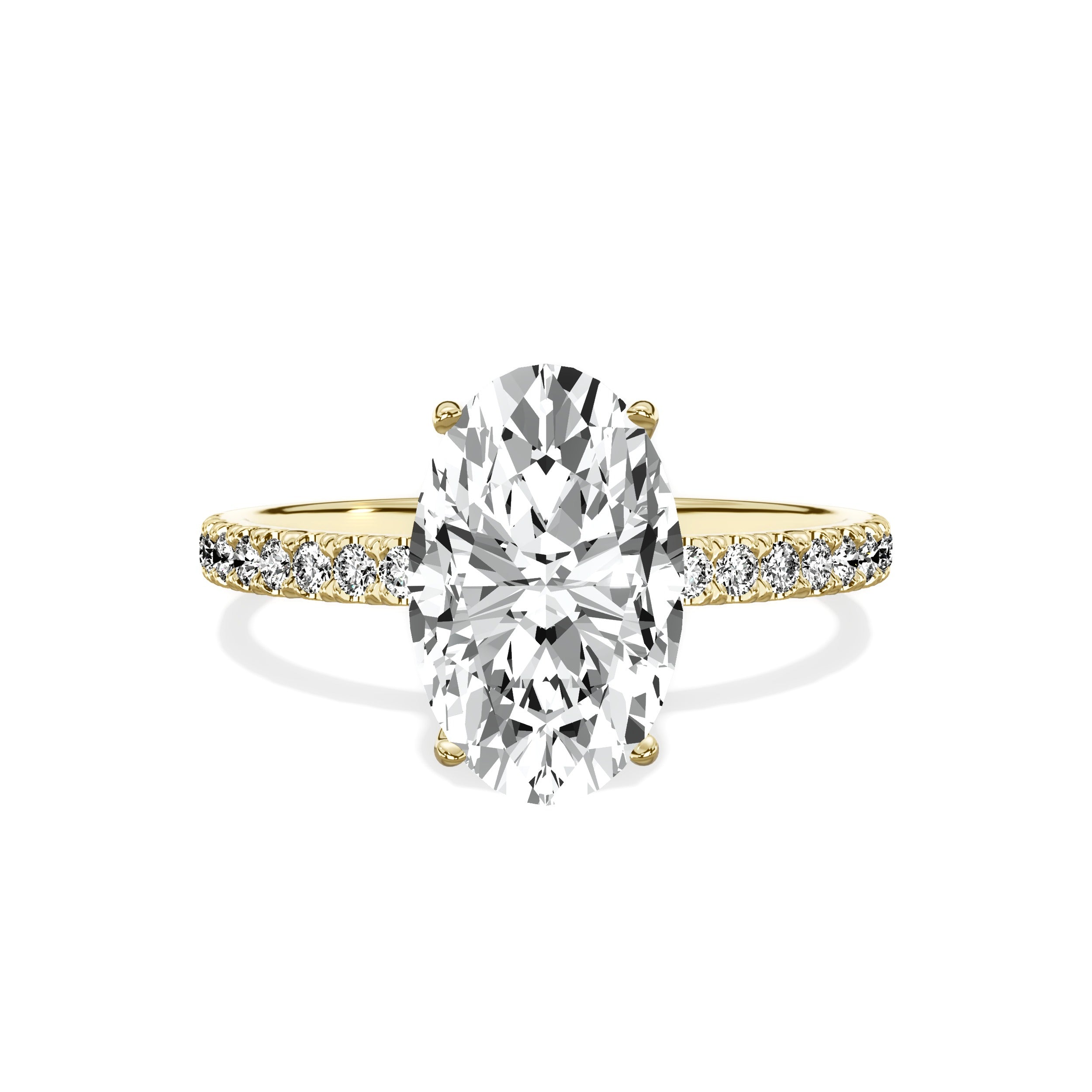 Alluring Hidden Halo Engagement Ring